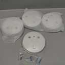 4 Pack Combination Smoke and Carbon Monoxide Detector Battery Operated, Travel Portable Photoelectric Fire&Co Alarm for Home, Kitchen