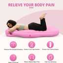 Inflatable Pregnancy Pool Float-Tummy Nest Pillow, Pregnancy Tanning Float for Prone Sleeping, Belly Mattress for Back & Hip Pain Relief Portable for Massage, Home, Travel, Pink