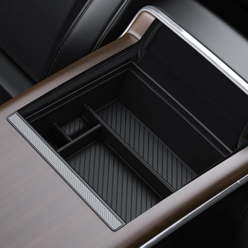BASENOR Upgraded 2022-2025 Tesla Model S Model X Center Console Organizer Tray(Carbon Edition), Armrest Storage Box for Model S/Model S Plaid Model X/Model X Plaid Interior Accessories BASENOR Upgraded 2022-2025 Tesla Model S Model X Center Console Organizer Tray(Carbon Edition), Armrest Storage Box for Model S/Model S Plaid Model X/Model X Plaid Interior Accessories