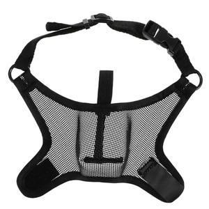 Happyyami Mesh Dog Muzzle Soft Breathable Adjustable Straps Prevent Biting for Dogs Size XL