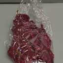 Riceshoot 12 Pcs Burgundy Velvet Bows Valentine Ornaments 11'' x 6.3'' Pre Tied Handmade Fringe Velvet Ribbon Vintage Raw Edge Bows for Tree Crafts Gift Door Garland Home Wedding Holiday Decor