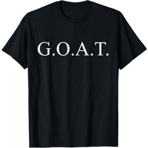Goat Tshirt for The Greatest of All-Time. Goat T-Shirt, Black , 3XL