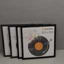 upsimples 12.5x12.5 Record Frame, Vinyl Frames for 12inch Album Cover, Wall Display for Home Decor, Black, 4 Pack