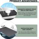 Downhill 1 PC Car Sunroof Sun Shade Mesh, Breathable Sun Protection Vehicle Screen Mesh, 39.37" x 25.59" Foldable Easy Installation Camping Protector, Suitable for Camping Accessories (Black)