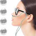 with Anti Slip Design Oxygen Tube Clips for Glasses - Nasal Cannula Ear Protector - Nose Cannula Hose Holder - Oxygen Holder Effectively avoiding discomfort Pain Caused by Oxygen Tubes on The Ears (White)
