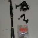PLUSINNO Fishing Rod and Reel Combos - Carbon Fiber Telescopic Fishing Pole - Spinning Reel 12 +1 Shielded Bearings Stainless Steel BB