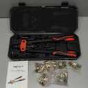 WETOLS Rivet Nut Tool Kit, 14-Inch Rivnut Tool with 7 Metric and SAE Mandrels, Professional Hand Riveter with 70Pcs Rivnuts Assortment Kit, Manual Rivet Nut Gun with Rugged BMC Case