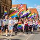 50PCS Pride Stuff, Gay Pride Beads Accessories, 6 Kinds of Metallic Rainbow Beads Necklace Bulk, LGBTQ Pride Necklace for Women Men, Costumes Decor for Pride Month Parade Throws Party Favors