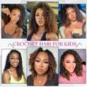 VIOLET Short Crochet Hair For Black Women 8 Bundles Passion Twist Hair 8 Inch Curly Crochet Hair Kinky Crochet Hair Curly Braiding Hair Kids Crochet Hair Gogo Beach Curl Crochet Hair (T27)