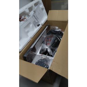 52 Inch Black Ceiling Fans with Lights and Remote, LED Low Profile Flush Mount Ceiling Fan for Bedroom, Living Room, with Quiet DC Motor, Dimmable 6 Speeds