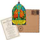2 x Respiratory Therapist Gifts - Respiratory Therapist Accessories - Respiratory Therapist Card - Christmas Ornament 2026 - White Elephant Gifts - Xmas Tree Funny Decoration