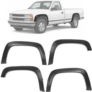 ALMULOO 4Pcs Fender Flares Compatible with 1988-2000 Chevy GMC C/K Series