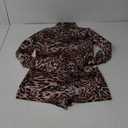 Leopard Print Romper Women Autumn Trend Long Sleeve O-Neck Skinny Stretch Streetwear Sexy Playsuits, Size XL
