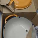 Lodge 6 Quart Enameled Cast Iron Dutch Oven with Lid  Dual Handles  Oven Safe up to 500 F or on Stovetop - Use to Marinate, Cook, Bake, Refrigerate and Serve  Apricot