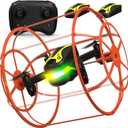 M17 Drone with Protective Cover Mini Drone RC Quadcopter for Beginners Land-Air Dual Mode Drone Headless Mode 3 Speed Modes 3D Flip One Key Control 2 Rechargeable Battery Gifts