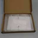 Large Acrylic Straw Holder for Cabinet Door - Reusable Tumbler Straw Organizer Storage, Small Kitchen Accessories Container, Ultra Sticky Cupboard Door Mounted (clear acrylic, 9.5inX6.5in)