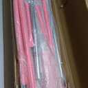 Safly Fun Kids Gymnastics Bar Foldable & Adjustable 35"-51", Safe Padded Gymnastics Bar for Kids, Sturdy 145 lbs Capacity, Easy-to-Assemble Gymnastics Equipment for Indoor/Outdoor Training (Pink with mat)