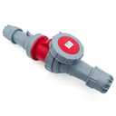 1Set 63A 4Pin Male+Female Connector(Compatible with 60amp),Industrial Waterproof Receptacle, IP67 Aviation 3Phase Plug&Socket,for High-Power Equipment,IEC60309 3P+E 6H