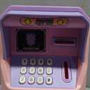 Piggy Bank for Kids, ATM Coin Bank Toys Gifts, Electronic Piggy Banks Money Safe for Kids Toys Ages 3 4 5 6 7 8 9 10 11 12 Year Old Girls Birthday Gifts, Pinkish Purple