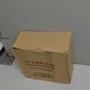 Outdoor Battery Operated Flameless Candles with Timer Large Plastic Resin Bright Flickering Electric LED Pillars Lantern Garden Wedding Christmas Decorations 4”(D)x8”(H) 2 PCS