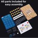 DIY Electronic Calculator Kit, 6-Digit Display, Soldering Practice Project with Resistance Reader