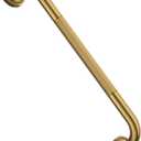 20 Inch Bronze Shower Grab Bar Gold, Munzong Antique Brass Bathroom Grab Bar w/Anti-Slip Knurled Grip, Bathroom Balance Bar, Safety Bath Handrail Support, Handicap Injury Elderly Senior Assist Handle