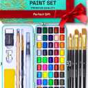 ARTISTRO Watercolor Paint Set - Portable Paint Kit - Perfect for Gifting to Adults, Teens, Tweens, & Kids - Art and Craft Supplies Kit
