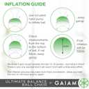 Gaiam Ultimate Balance Ball Chair with Swivel Base - Premium Exercise Stability Yoga Ball Ergonomic Chair for Home and Office Desk - Air Pump, Exercise Guide, 23 inches x 23 inches x 30 inches