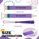 AmazingSpark 12 Pcs Teacher Appreciation Bookmarks Gifts Acrylic Pencil Creative Book Marks with Tassel Teacher Appreciation Theme Gifts for Women(Pink Purple)