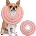 Soft Dog Cones, Recovery Dog Donut Collar After Surgery-Cone of Shame Alternative, Pet Elizabethan E-Collar Anti-Bite Lick Wound Healing Adjustable for Small Large Medium Dogs-BARDIMIES (2XL(Neck Girth8.6-18IN), Pink)
