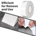 Double Sided Carpet Tape to Fasten Area Rug Edges 2 Inch x 45 Yards, Removable Residue-Free Rug Tape, Heavy-Duty Non Slip Rug Gripper for Living Room, Bathroom, Office to Hardwood, Ripped by Hand