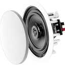 OSD 6.5" in Ceiling Stereo Speaker Pair 125W 2-Way, Pivoting Tweeter, Paintable Grille ICE610
