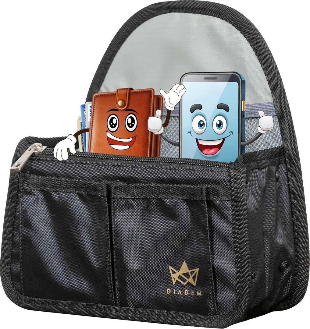 Diadem Mini Backpack Organizer Insert  Perfect Fit for Your Favorite Mini Backpacks  Bag Organizer For Backpack  Fits in Shoulder Bags, Travel Bags, Handbags, and Purses  10 Pockets