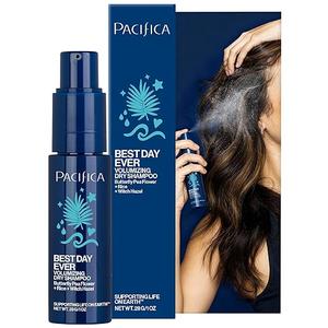 Pacifica Dry Shampoo Powder  Best Day Ever Waterless Shampoo & Instant Volumizer  adds Texture, Refreshes & Absorbs Oil, NonAerosol for Women of All Hair Types Natural & Vegan Dermatologist Tested