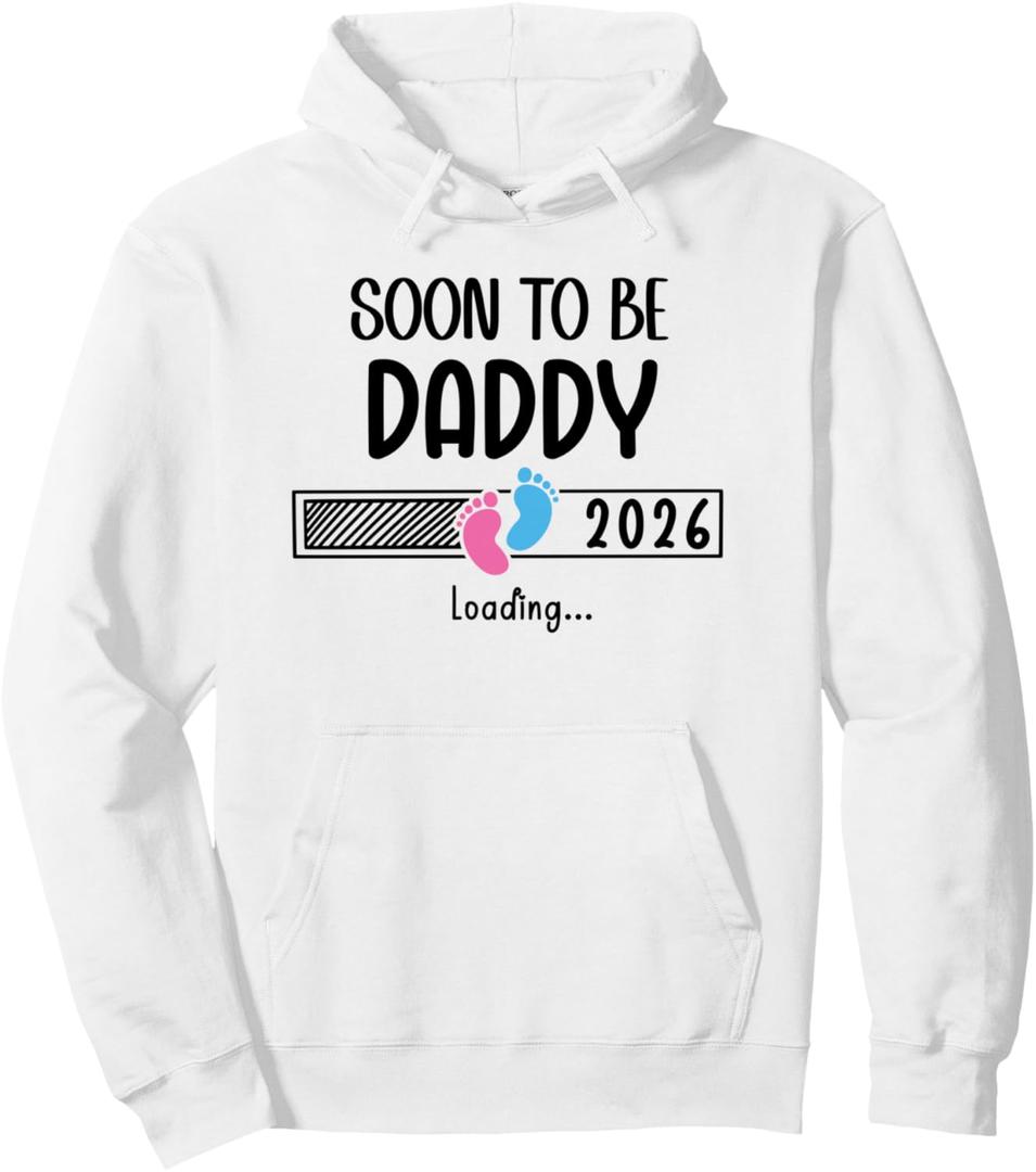 Promoted to Daddy est 2026 Dad Soon to Be Daddy 2026 Loading Pullover Hoodie XL