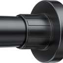 Ausemku Shower Curtain Rod 32-80 Inch Adjustable - 1 Inch Diameter Heavy Duty No drill Spring Tension Shower Rod, Non-Slip Rustproof Telescopic Rod for Bathroom, Black