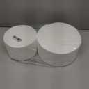 2 Tiers 6" 8" Fake Cake 4 Inch Tall Fake Birthday Cake Rounds Styrofoam Cake Dummies Set for Birthday, Wedding, Baby Shower Display