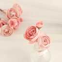 Floroom Ranunculus Artificial Flowers 18 Pcs Dusty Rose Faux Silk Mini Ranunculus Bulk Fake Wedding Filler Flowers for DIY Bouquets, Centerpieces, Bridal Shower Decorations & Arrangements