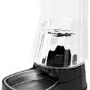 Gardner Pet Automatic Gravity Water Dispenser for Dogs, 1.6Gallon Large Dog Water Bowl Dispenser with Stainless Steel, 100% BPA-Free Pet Water Fountain with Filter for Dogs, Cats, Puppies(Black)