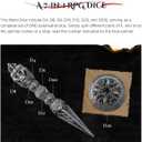 Wand Dice Spinner for Dungeons and Dragons, Metal D&D Unique Roulette Dice, Dungeons and Dragons Gift Set for Role Playing Games (Rustic Copper Hong)