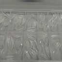 UNA GELLA Almond Nail Tips 216pcs Medium Almond Press on Nails Pre-Shape Gel Fake Nails for Full Cover Acrylic French False Nails for Nail Extension, DIY Salon 12 Sizes Gelly Tips