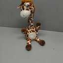 Hopearl Glowing Dancing Giraffe Toy Repeats What You Say Talking Toy Wriggle Singing Mimicking Twisting Electric Light Up Interactive Animated Speaking Gifts for Kids, Brown, 13''
