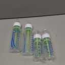 Dr. Brown's Natural Flow Anti-Colic Options+ Narrow Baby Bottle, 8 oz/250 mL, with Level 1 Slow Flow Nipples, 0m+, 4 Pack