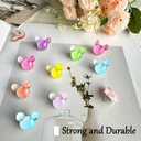 24 Pcs Thumb Tacks,Cute Push Pins,Colorful Decorative Pins,Mouse Tacks,for Bulletin Board,Cork Board,Class Decor Office or Home (24 Pcs - Gradient)