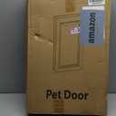 All Aluminum Dog Door for Exterior Door, Large Doggy Door, Heavy Duty Pet Door, Double Magnetic Flaps, Thermal Tnsulation, Energy Efficient, Sliding Lock Panel (Pets Up to 110Lb).