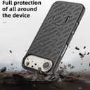 for iPhone 17 Air Holster Case, Belt Clip Cover Shell Holster Combo Slim Rugged for iPhone 17 Air with Kickstand (6.5") 2025 Release, Black