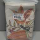 Fall Pillow Covers 16x16 Inches Pack of 2 Orange Blue Pumpkin Leaves Throw Pillow Covers, Autumn Thanksgiving Decoration Pillowcase Farmhouse Decorative Cushion Case for Home Sofa Outdoor Decor