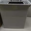 IRIS USA Dog Food Storage Container with Wheels, Airtight Lid, 2-Cup Scoop, Up to 30 Pounds Pet Food Storage, Built in Scoop Storage in Lid, Versatile Pet Food Bin, Portable, BPA Free, Gray/Dark Gray