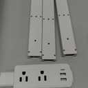 Electrical Outlet Extender Stick - Modular Expandable Power Extender with 2 AC Outlets & 3 USB Ports, for Behind Furniture