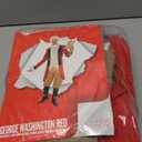 Morph George Washington Costume Adult With Wig, Founding Father Costume, Colonial Costumes Men, Halloween Costumes For Men (Medium)